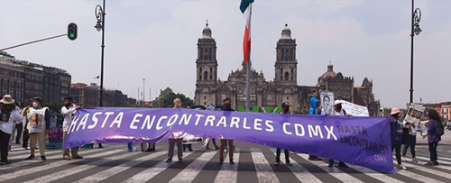 Integrantes del Colectivo Hasta Encontrarles CDMX. Colectivo Hasta Encontrarles CDMX