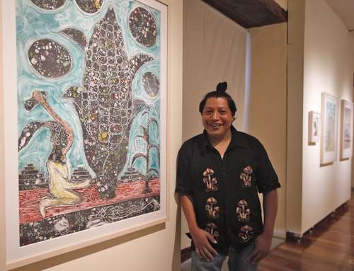 El artista expone en el Museo Nacional de las Culturas del Mundo.