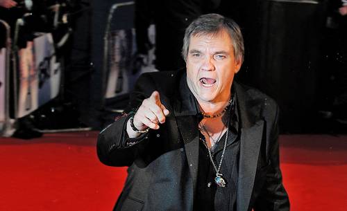 El cantante y actor estadunidense Meat Loaf a su arribo a los Brit Awards 2010 en Earls Court en Londres.