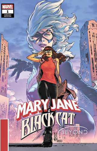 Portada de la historieta Mary Jane & Black Cat Beyond, realizada por Carlos Fabián Villa, oriundo de Hermosillo, Sonora, nuevo artista exclusivo de Marvel Comics.