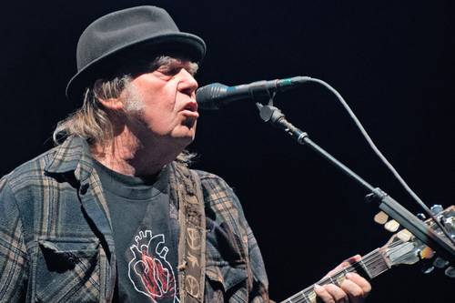 Neil Young en el Festival d’Ete de Quebec en 2018.