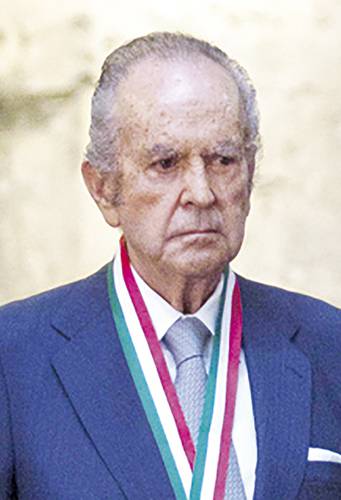 Imagen de noviembre de 2015, cuando Alberto Bailleres recibió en el Senado la medalla Belisario Domínguez.