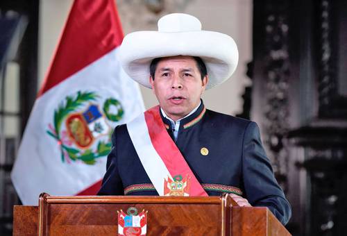 En imagen de archivo, el presidente de Perú, Pedro Castillo, quien asegura que “hay un sector minoritario que nunca aceptará” su gobierno popular.