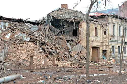 Jarkov, la segunda mayor ciudad ucrania, muestra los estragos luego de cumplirse 12 días de conflicto.
