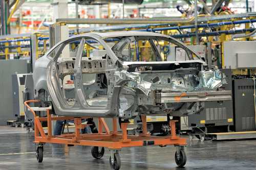 Las exportaciones del sector automotriz retomaron el protagonismo, con un valor de 14 mil 412 millones de dólares. En la imagen, la planta de la empresa Ford de Cuautitlan Izcalli, estado de México, en octubre de 2009