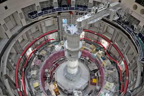 Máquina ITER Tokamak, en Saint-Paul-Lez-Durance, Francia.