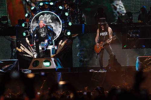 El grupo estadunidense, durante su presentación en el Foro Sol, en 2016.