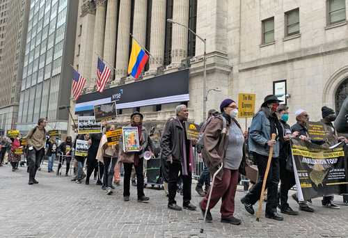 Ayer se llevó a cabo en Nueva York una de 12 movilizaciones que son el preámbulo de una magna marcha por los pobres programada para el 18 de junio.