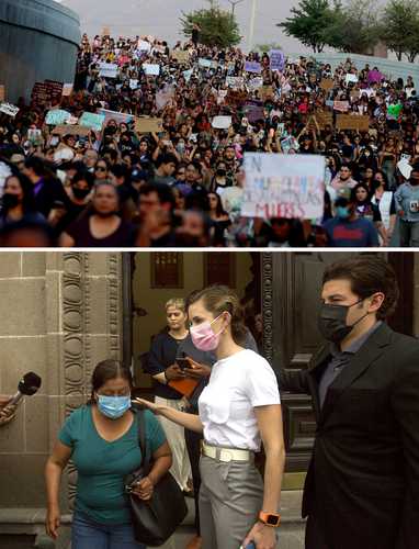 Miles marcharon ayer en Monterrey en protesta por las desapariciones de mujeres, en tanto el gobernador Samuel García se reunió con familiares y pidió a la fiscalía estatal ofrecer un “minuto a minuto” de lo sucedido.