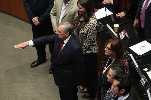 SE CONSUMA NOMBRAMIENTO DE AYSA EN DOMINICANA. Carlos Miguel Aysa rinde protesta en el Senado como embajador de México en República Dominicana.