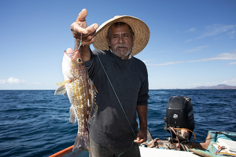 Pescador José Luis en Guaymas, Sonora.  Carlos Aguilera, 2018