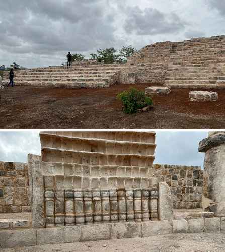  El hallazgo se hizo en lo que será un parque industrial cercano a Mérida. Algunas de las estructuras de la urbe, que data de unos mil 500 años Foto Centro INAH Yucatán