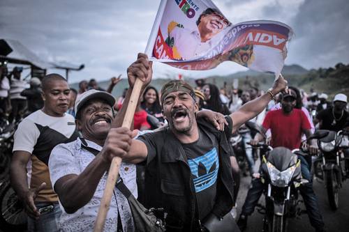 Júbilo en el municipio de Suárez, departamento del Cauca, tras la elección presidencial que ganó la fórmula del Pacto Histórico encabezada por Gustavo Petro y Francia Márquez, originaria de esta localidad y primera vicepresidenta afro de Colombia.