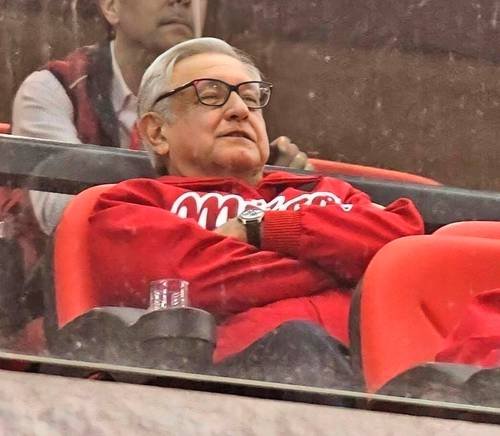  El presidente de México, Andrés Manuel López Obrador, en la inauguración del campo en 2019. Foto Enrique Gutiérrez