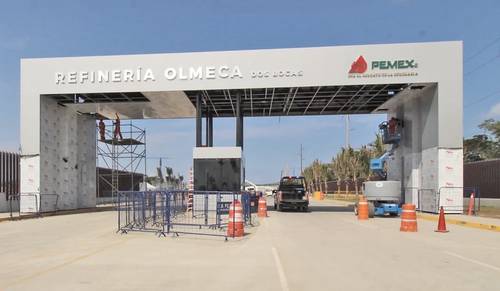 La refinería Olmeca, en Dos Bocas, Tabasco, la primera en construirse en 43 años.