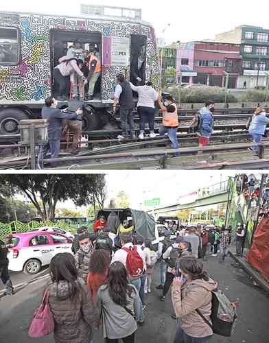 Un corto circuito ocurrió ayer en la línea 2 del Metro, por lo que decenas de usuarios fueron evacuados. Unidades de la SSC apoyaron con los traslados.