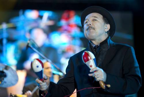 El cantante panameño durante un concierto en la Plaza de los Mártires, en Toluca. El salsero y ex ministro de Turismo de su país publicó un documento en su página de Internet.