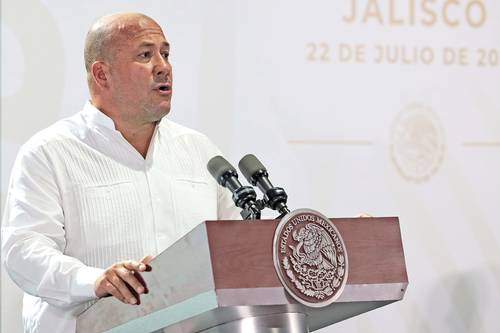 Enrique Alfaro, gobernador de Jalisco, participó en la conferencia de prensa matutina del presidente Andrés Manuel López Obrador, en Puerto Vallarta.