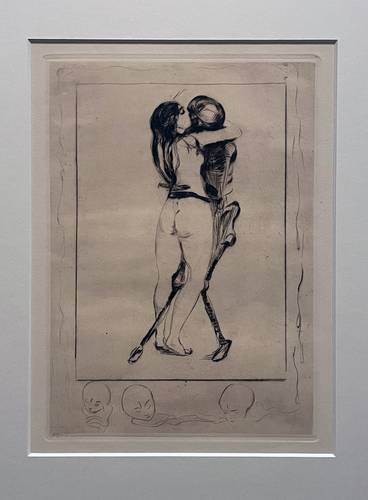  La litografía Girl and death (1894), del mismo creador. Foto Mónica Mateos