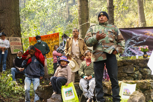 Celebración del inicio de la lucha por la tierra en Milpa Alta en la Quinta Nepanapa, 5 de febrero de 2022.  Iván Gómez César