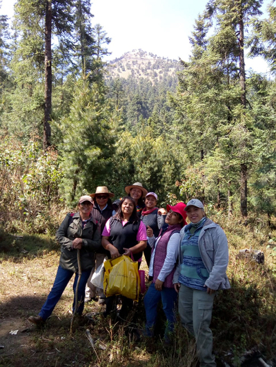 Comenzando un recorrido en el albergue.  Marco Antonio García Torres