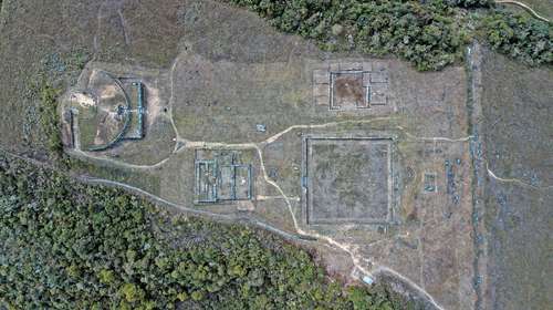 Imagen que dio a conocer el Ministerio de Cultura de Perú de la zona arqueológica ubicada en Cajamarca.