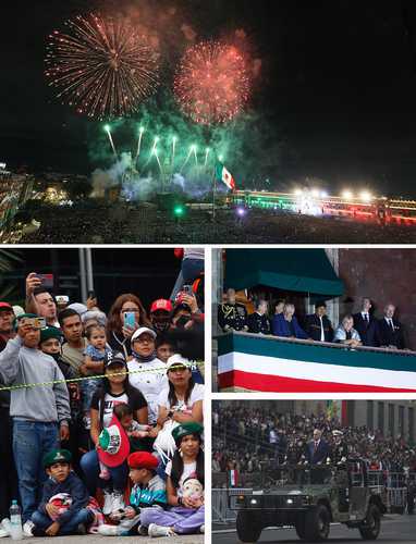 Luego de dos años sin poder celebrarse de forma masiva, la gente atiborró ayer y antier el Zócalo capitalino para dar el Grito y disfrutar del desfile militar, actos que contaron con la presencia especial de José Mujica y Evo Morales, ex presidentes de Uruguay y Bolivia, así como de Aleida Guevara, hija del Che, y John y Gabriel Shipton, padre y hermano de Julian Assange, fundador de Wikileaks.