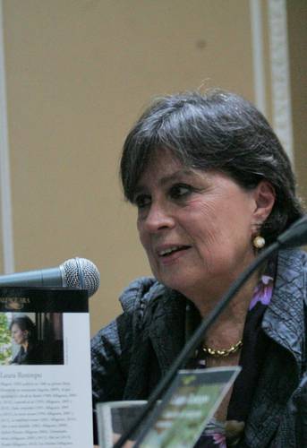 La periodista y narradora Laura Restrepo, el miércoles pasado en el recinto cultural de Álvaro Obregón.