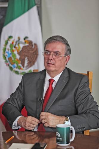 Se busca construir una convivencia global equilibrada, dice el canciller Marcelo Ebrard.