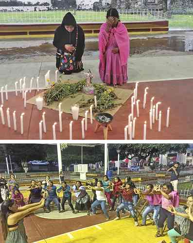 Unas 80 indígenas acudieron a la asamblea del Movimiento de Mujeres por la Defensa de la Madre Tierra y Nuestros Territorios, que comenzó ayer y concluye este martes; la reunión se realizó en el domo de la cabecera municipal de Chapultenango, Chiapas, y hubo distintas actividades.