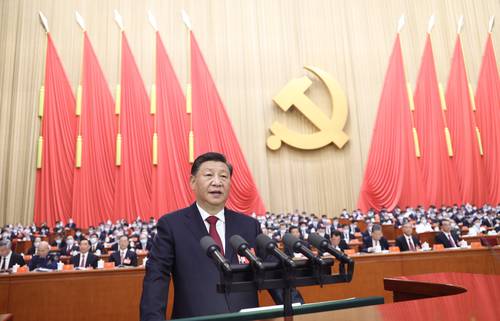 Xi Jinping durante el Congreso Nacional del PCCh, el domingo pasado en Pekín.