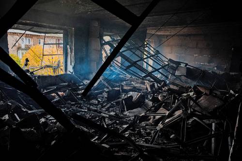  Bajmut, ciudad del este de Ucrania, conocida por sus minas de sal y viñedos, ha sido atacada durante meses por las fuerzas rusas. Foto Afp