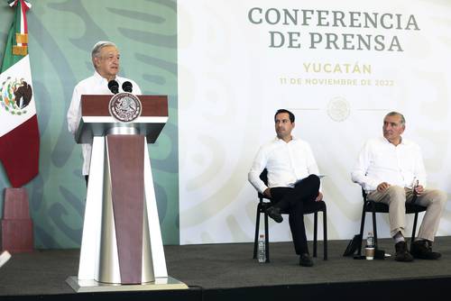 El presidente Andrés Manuel López Obrador comenzó ayer una gira por la península de Yucatán.