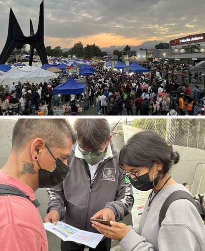 Ayer, la segunda fecha del rapero en el estadio Azteca se desarrolló con más tranquilidad, debido a que los elementos de seguridad impusieron orden y la gente que no pudo acceder aceptó retirarse del lugar.