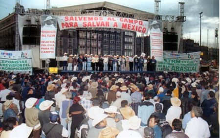 Mega marcha Campesina. Archivo Enrique Pérez S. / LJC