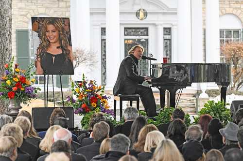 Axl Rose, durante la celebración efectuada en Graceland.