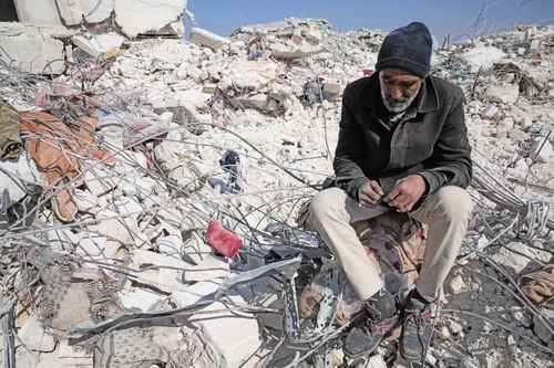  Desolación en la ciudad de Atareb, en Siria. Foto Ap