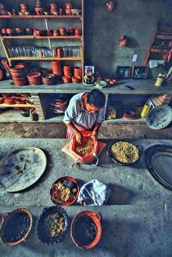 Interior de cocina.  Hébert Pérez Hernández