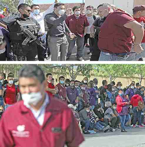 ▼ En Ciudad Juárez se realizaron algunos paros en maquiladoras que no cumplieron con las disposiciones de autoridades. Foto Afp