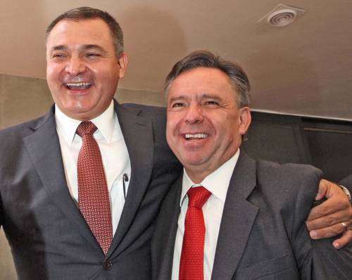 Genaro García Luna y Eduardo Medina Mora en imagen de 2009.