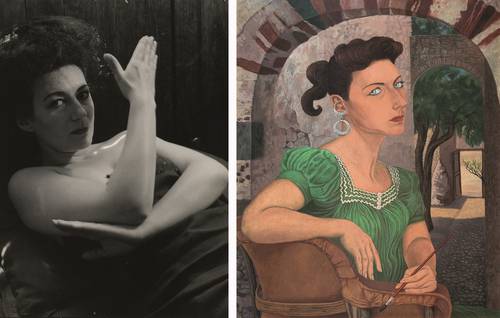 Olga Costa, 1945, y Autorretrato (Selbstbildnis), 1947.