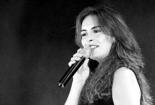 La ex integrante de Timbiriche, durante un concierto en el Lunario del Auditorio Nacional, en 2004.