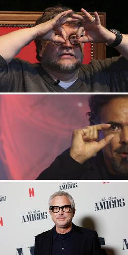 Los cineastas mexicanos Guillermo del Toro (Pinocho), Alejandro González Iñárritu (Bardo) y Alfonso Cuarón (Le Pupille) están nominados en la próxima entrega de los premios Óscar 2023.