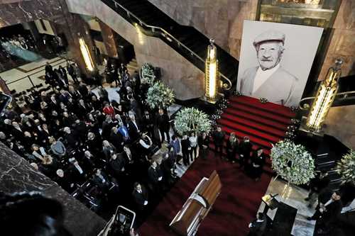  Durante el homenaje que se rindió al primer actor en el recinto.