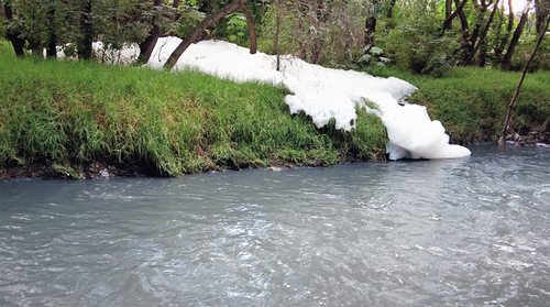 Río contaminado en la Cuenca.  CFJG