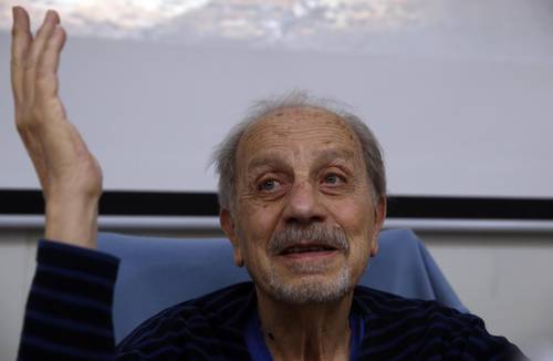  El profesor de historia y ciencia política de la UNAM Adolfo Gilly en una imagen de 2018. Foto archivo