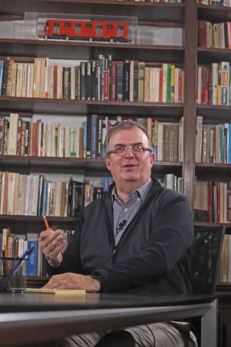 El canciller, durante la entrevista, el domingo pasado.