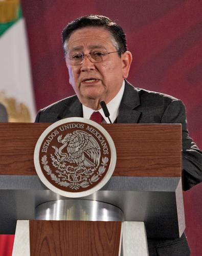 Ignacio Ovalle Fernández fue jefe de López Obrador en Tabasco en 1977 y desde entonces lo ha considerados una “gente honesta”. En imagen de diciembre de 2019, el entonces director general de Segalmex en una conferencia matutina en Palacio Nacional.