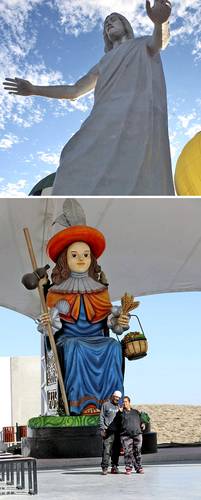 El Cristo de la Paz, en el municipio de Tabasco, Zacatecas, y la efigie del Santo Niño de Atocha, en Fresnillo, se erigieron para atraer turismo religioso y reactivar la economía de esas localidades, que han padecido los estragos de la violencia del crimen organizado.