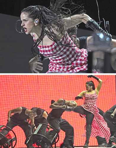 Las imágenes fueron captadas durante su presentación en el festival Axe Ceremonia, en el Parque Bicentenario.